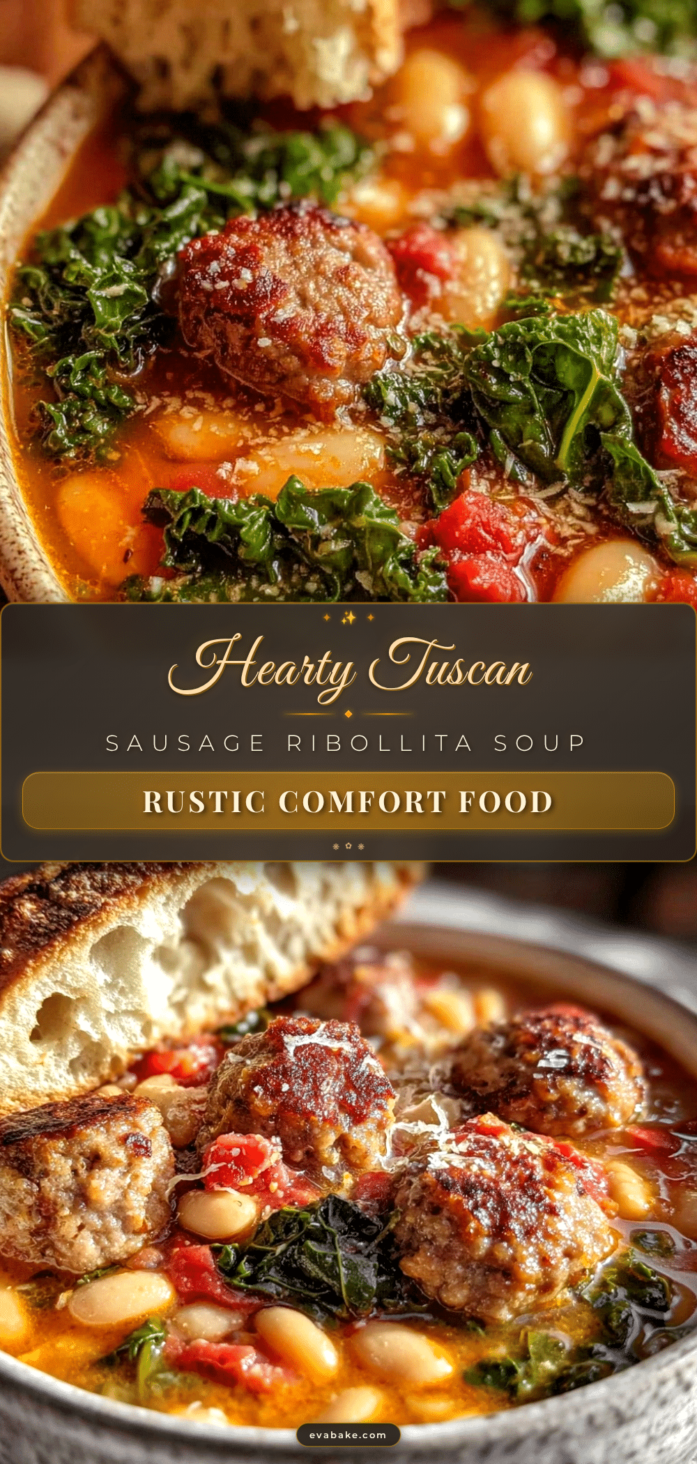 Tuscan white bean and sausage ribollita recipe