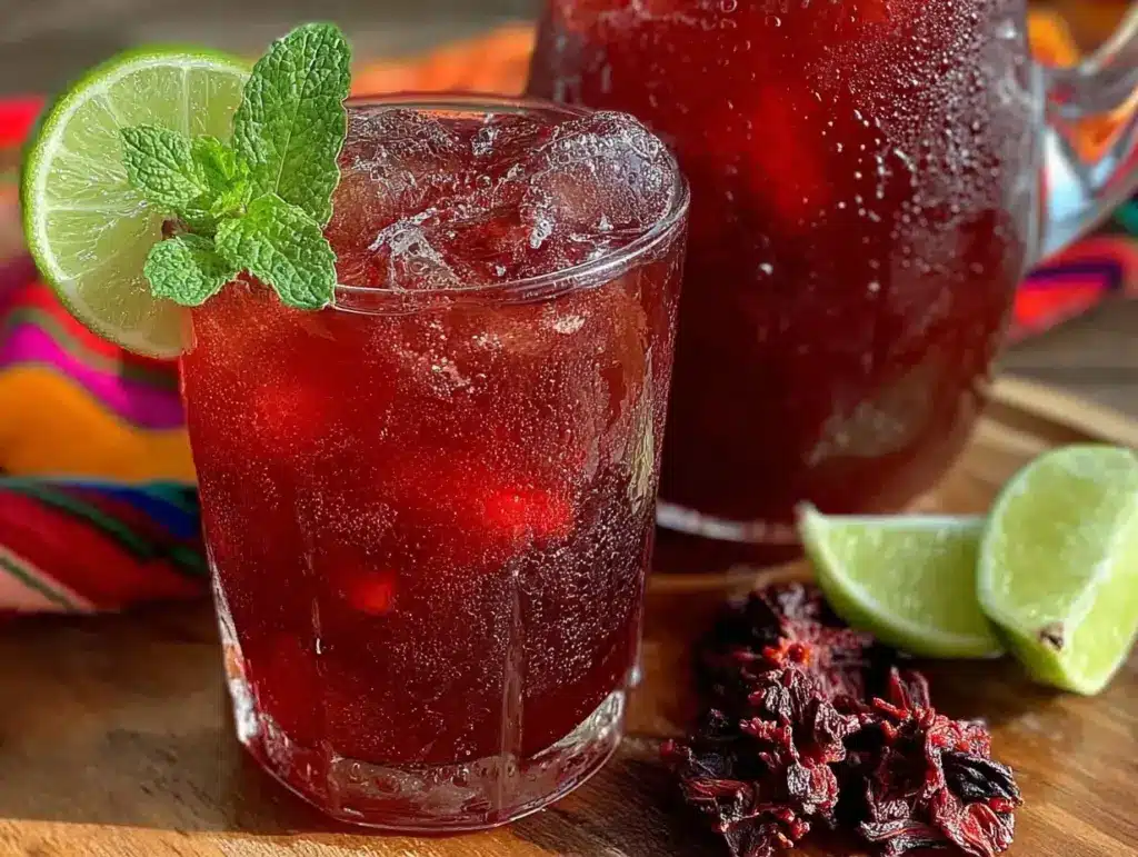 agua fresca de jamaica - featured image