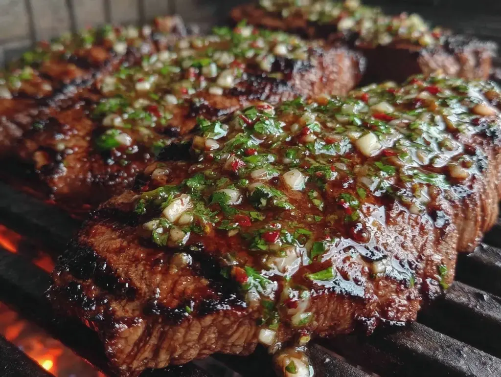 argentine chimichurri skirt steak - featured image