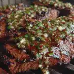 argentine chimichurri skirt steak - featured image