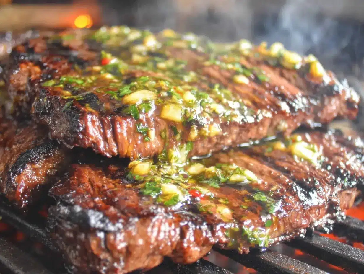 argentine chimichurri skirt steak preparation steps