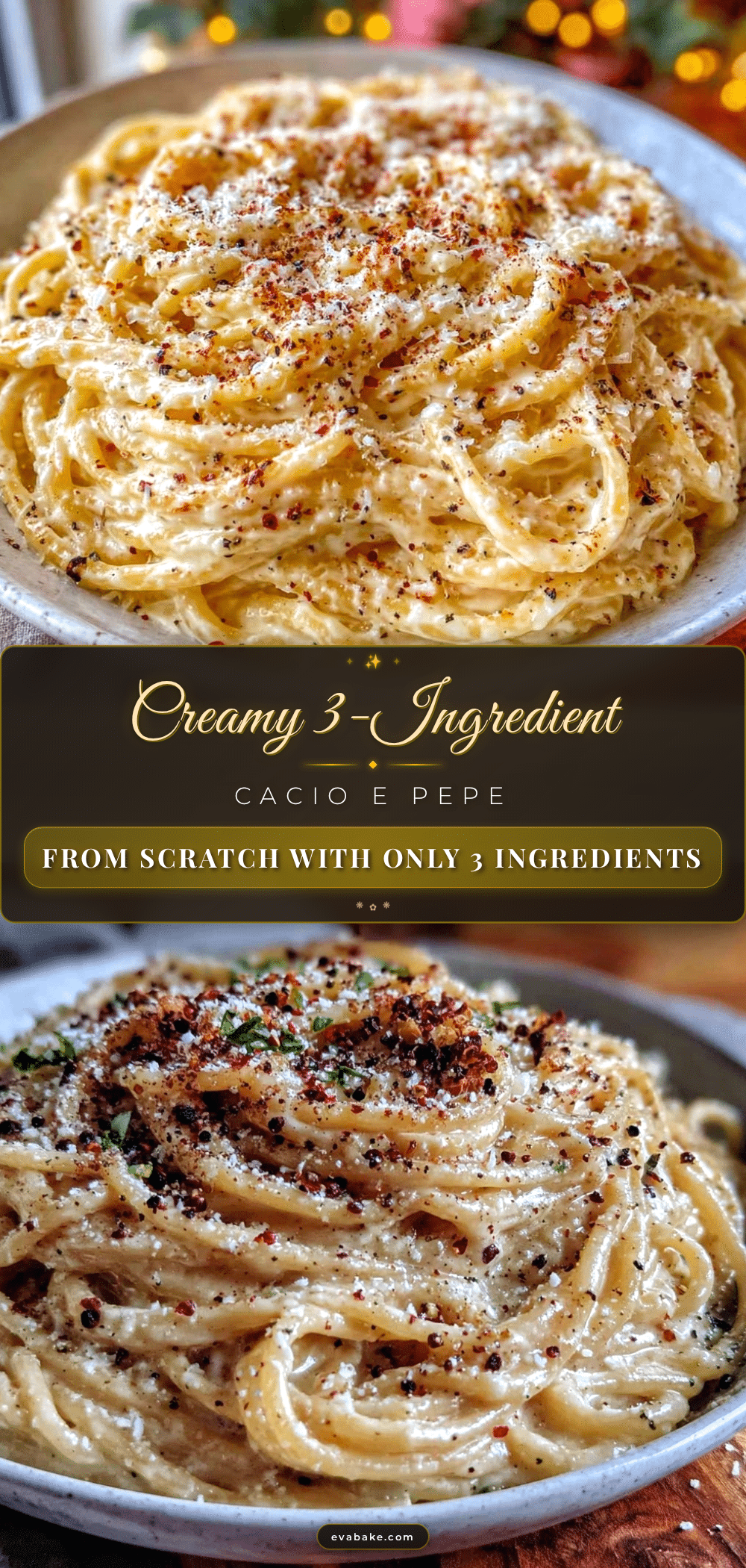 creamy cacio e pepe pasta recipe