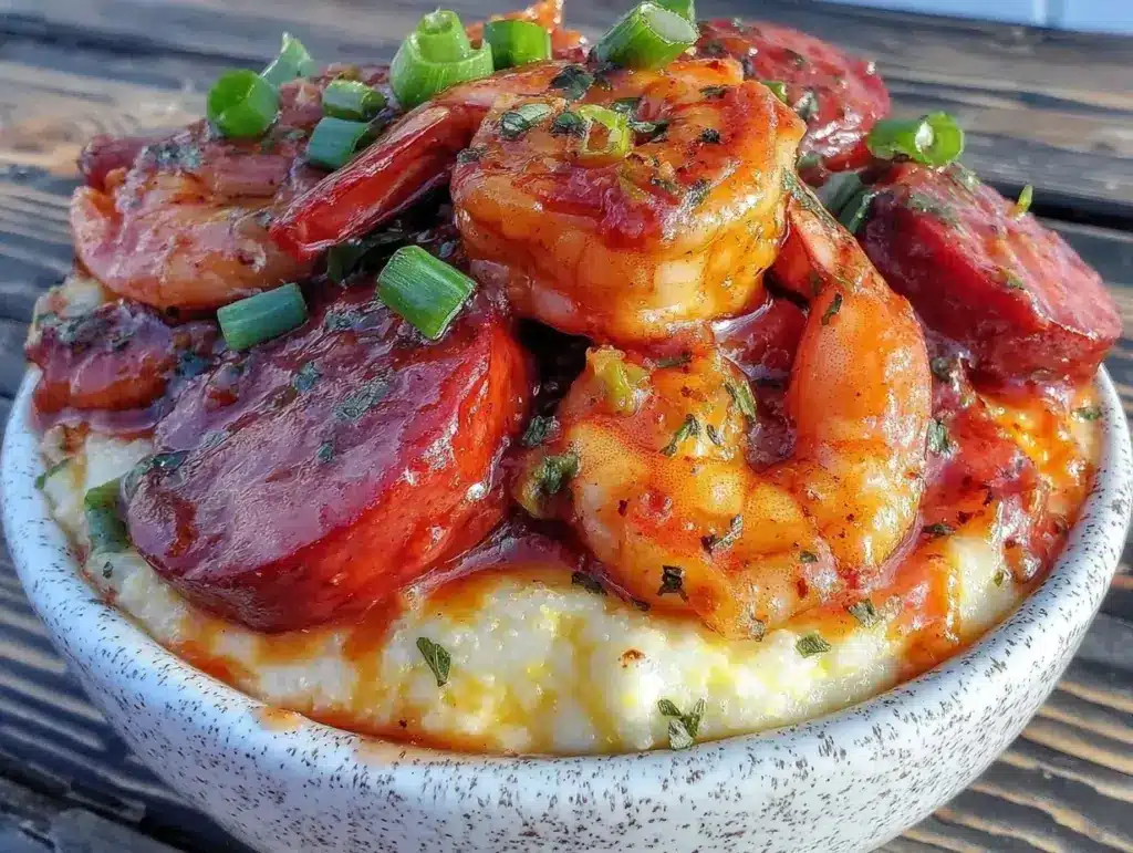 creamy shrimp and grits - featured image