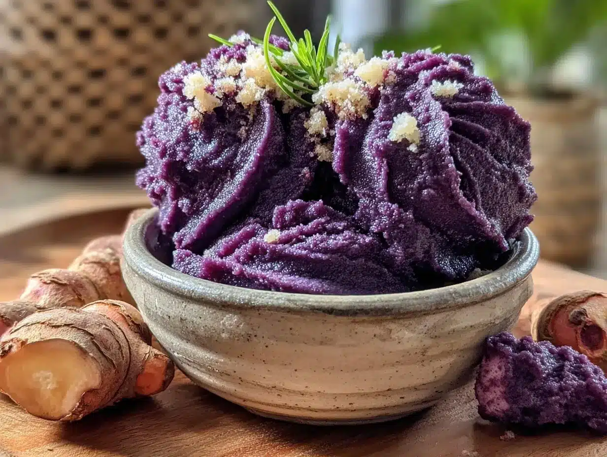 creamy ube halaya preparation steps