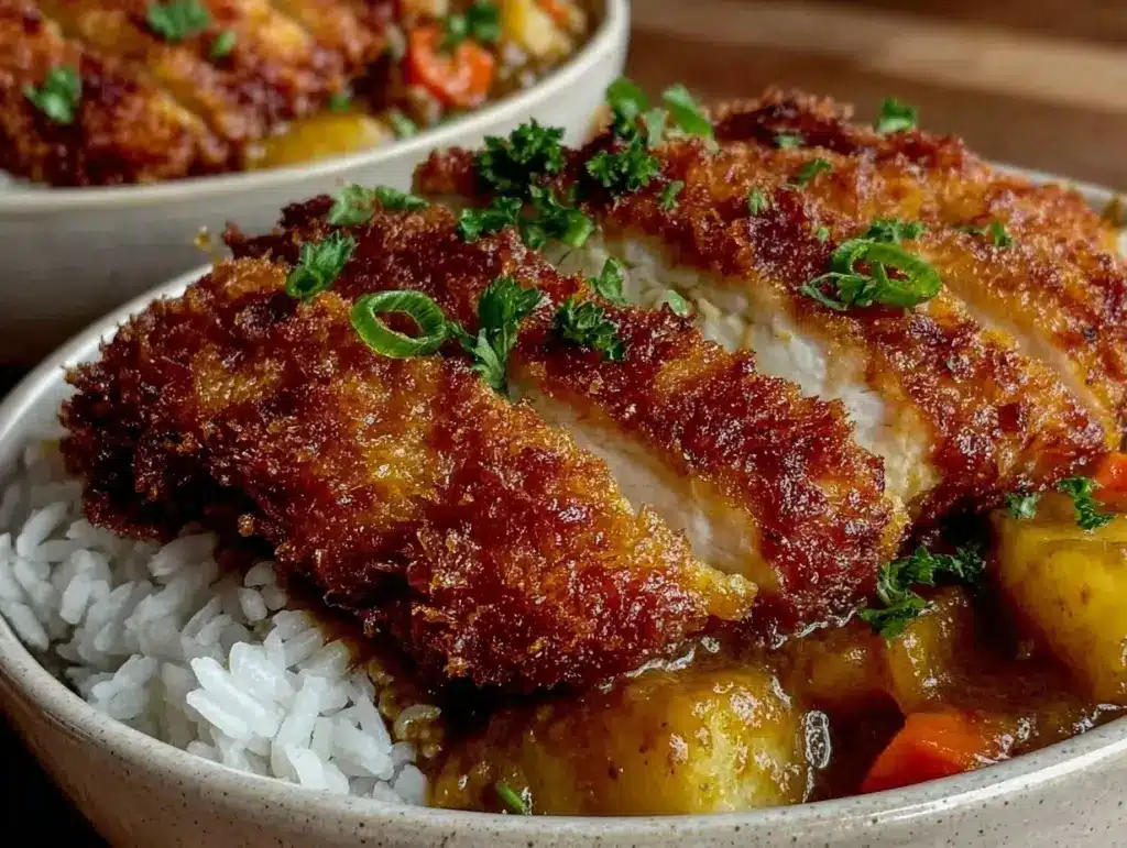 crispy chicken katsu curry - featured image