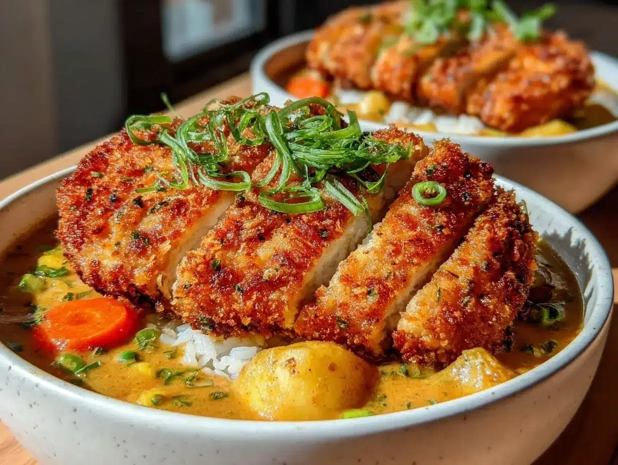 crispy chicken katsu curry preparation steps