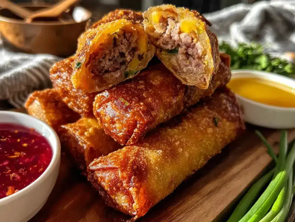 crispy lumpia shanghai pork spring rolls - featured image