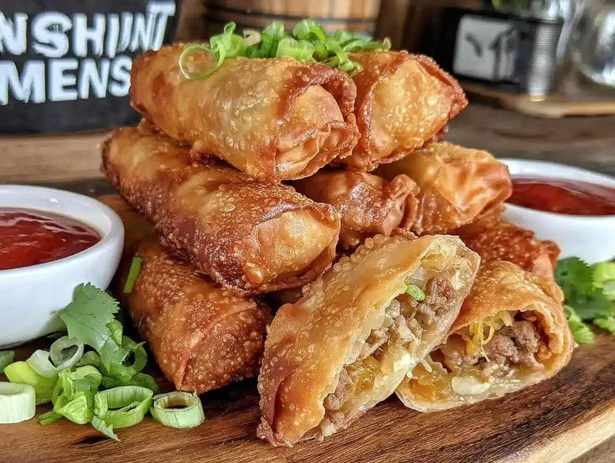 crispy lumpia shanghai pork spring rolls preparation steps