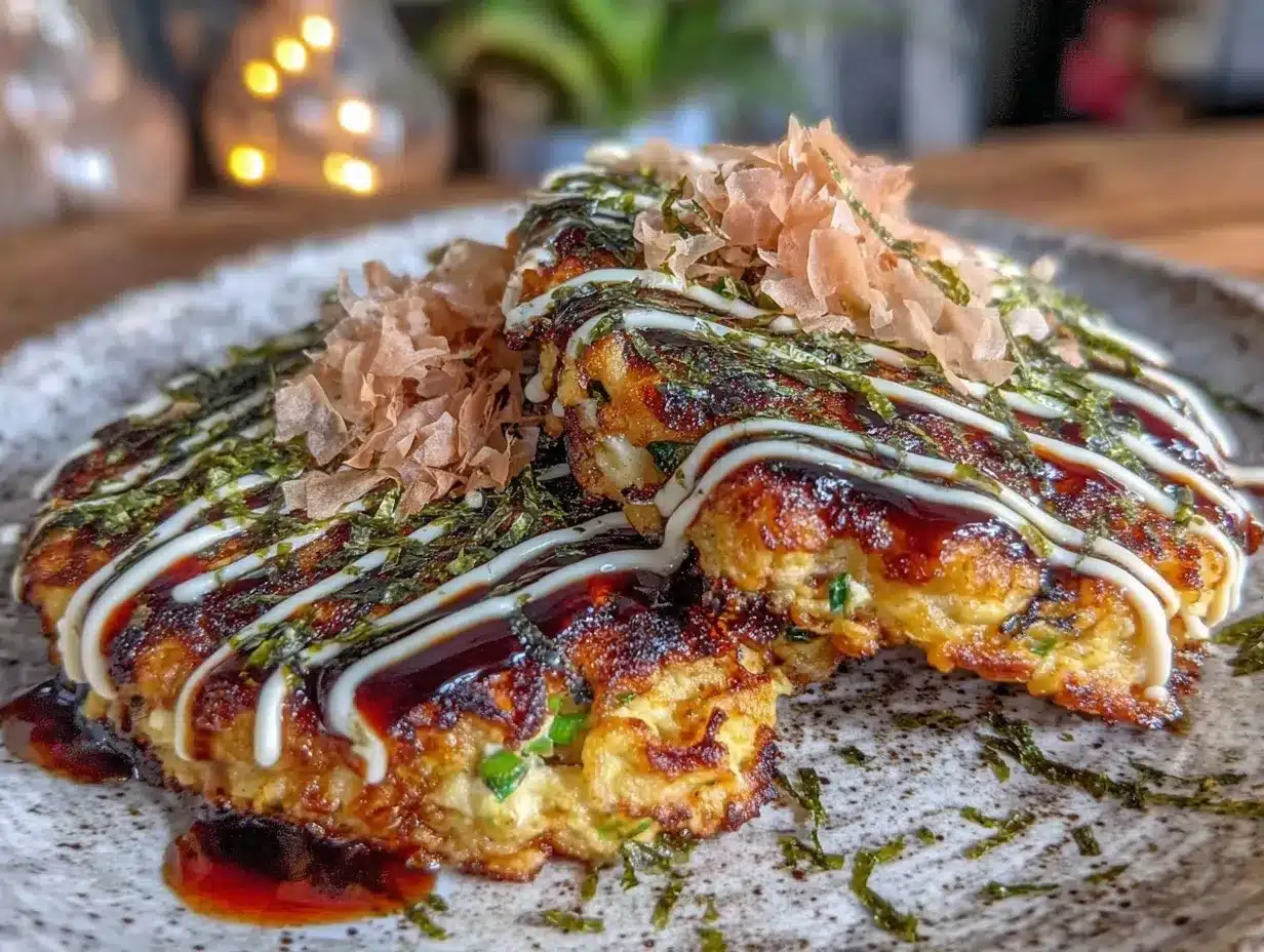 crispy okonomiyaki preparation steps