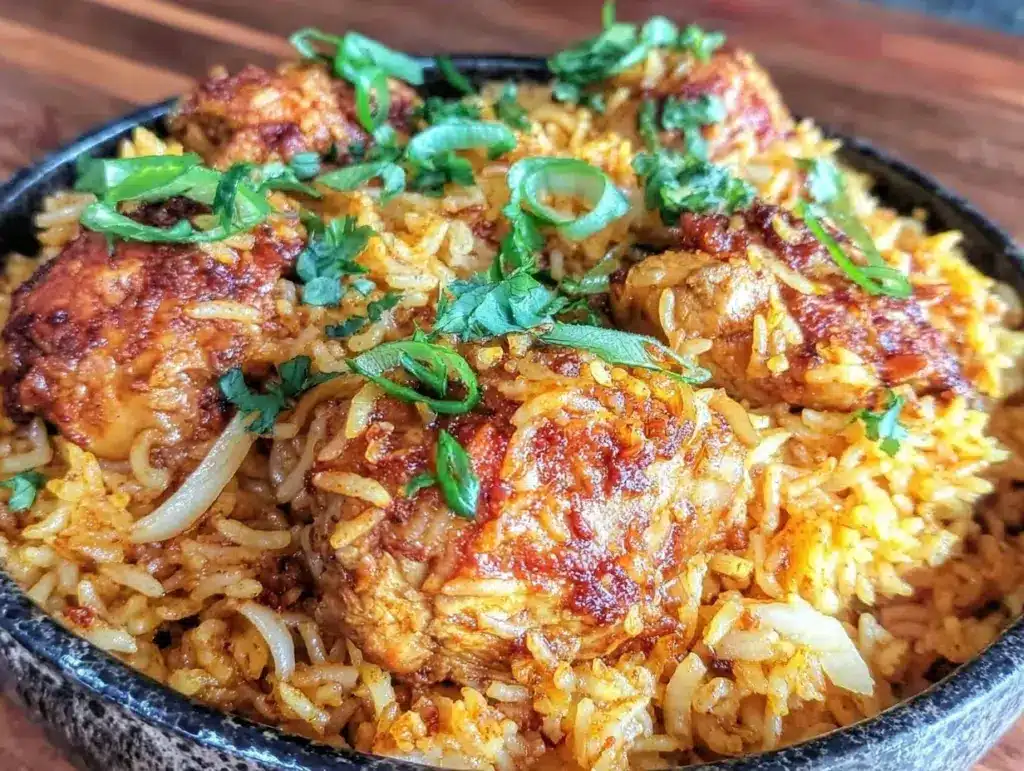easy one-pot chicken biryani - featured image