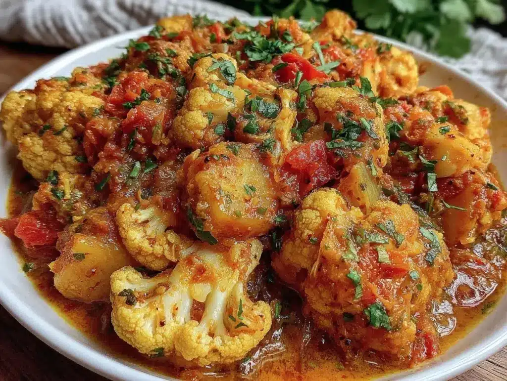 easy spiced aloo gobi curry - featured image