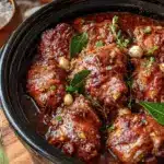 easy tender crockpot chicken adobo - featured image