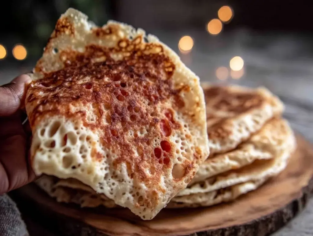 fluffy injera flatbread without teff - featured image