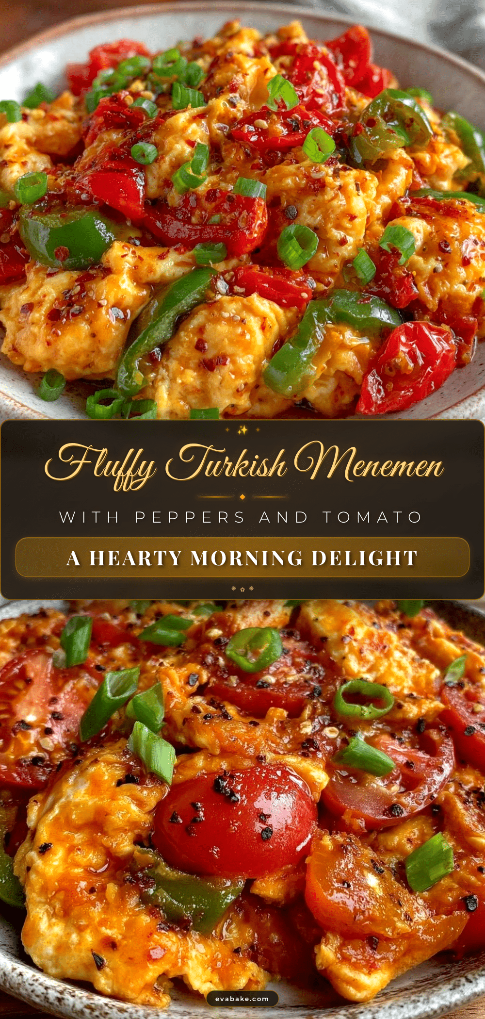fluffy turkish menemen scrambled eggs recipe