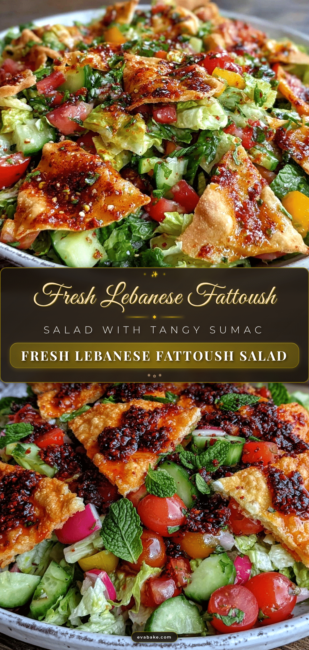 Fresh Lebanese Fattoush Salad recipe