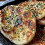 garlic naan bread stovetop recipe - featured image