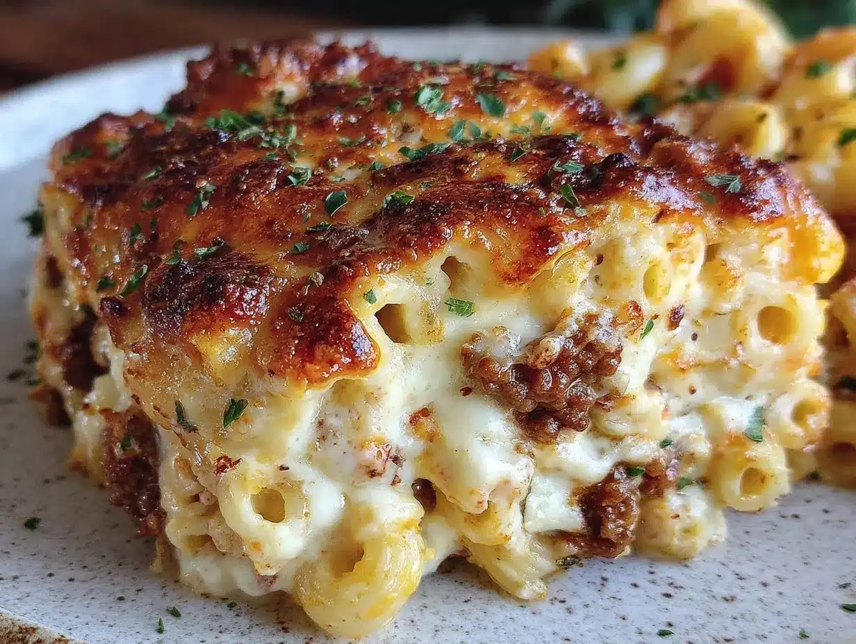 Greek Pastitsio Baked Pasta preparation steps