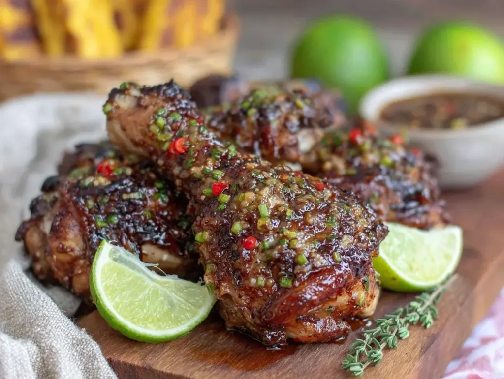 Jamaican jerk chicken drumsticks - featured image