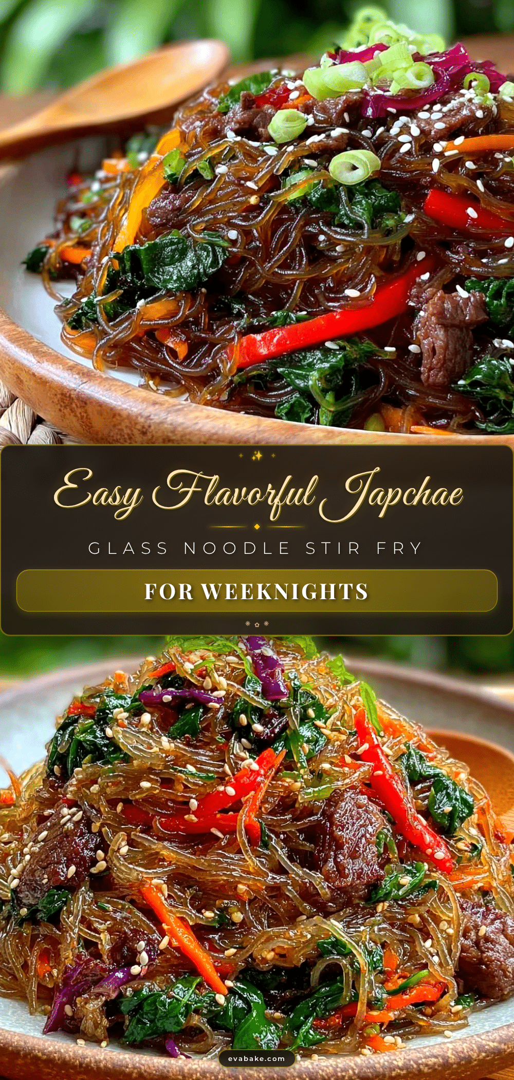 japchae glass noodle stir fry recipe