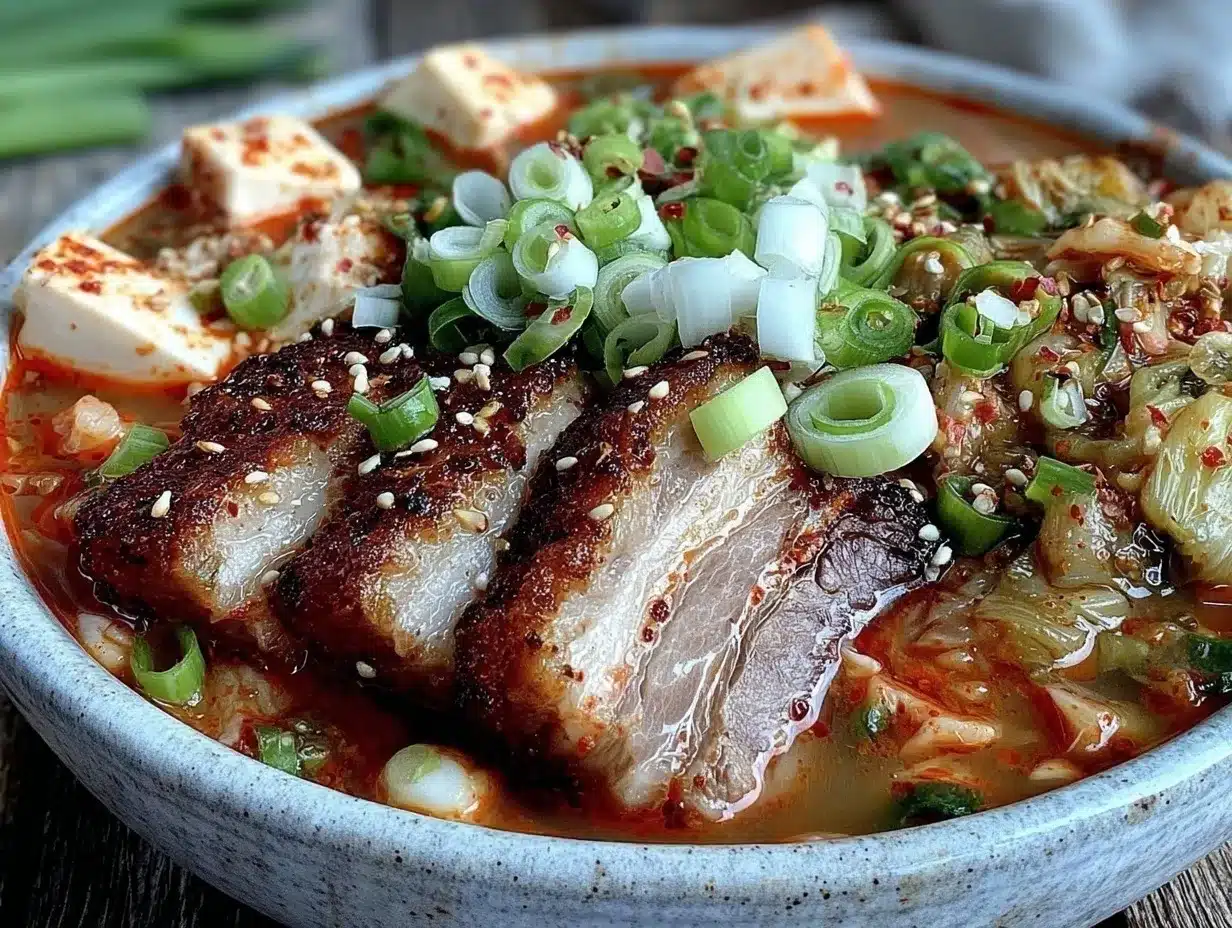 kimchi jjigae stew preparation steps