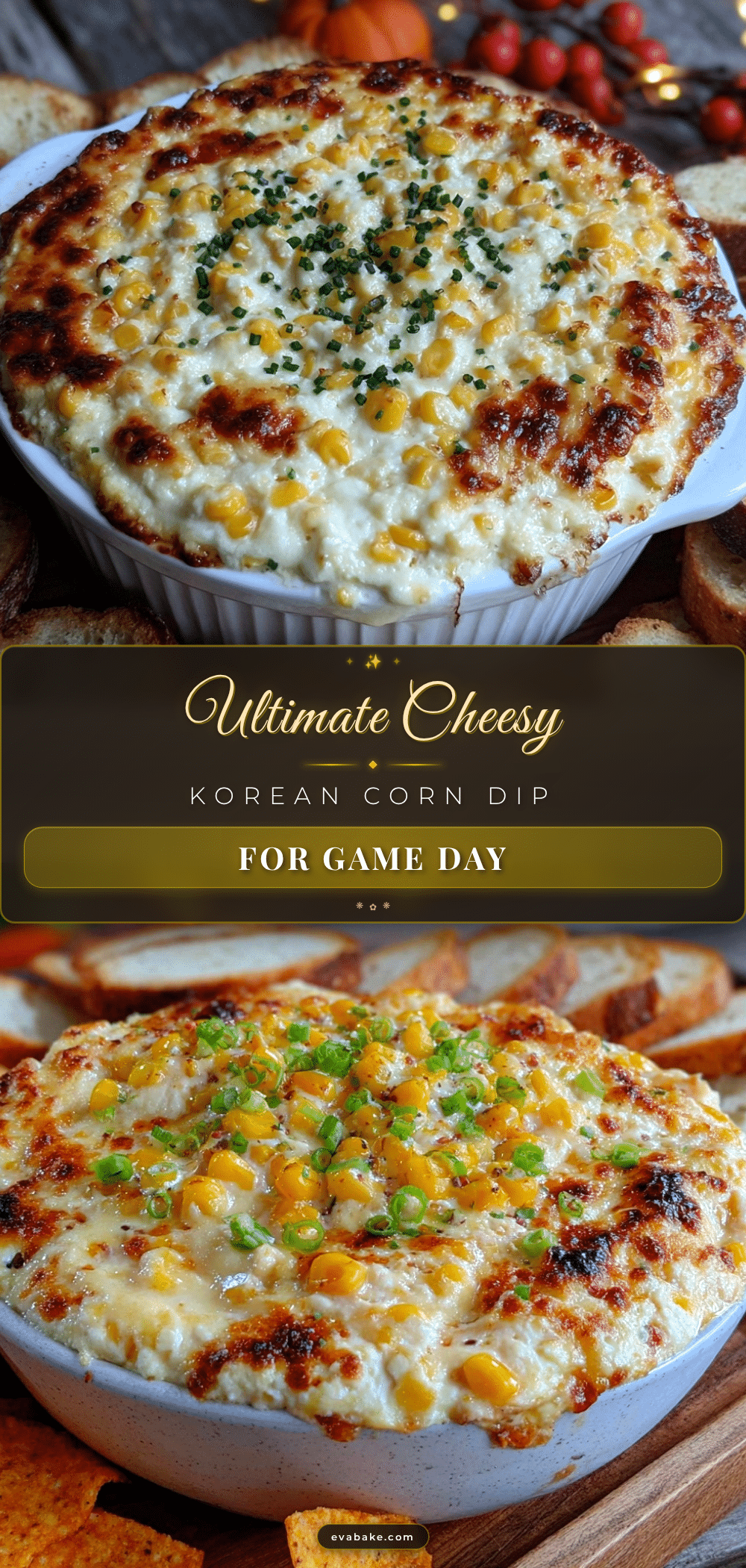 Korean corn cheese dip recipe