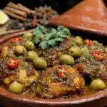 moroccan chicken tagine - featured image