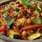 moroccan couscous with vegetables - featured image