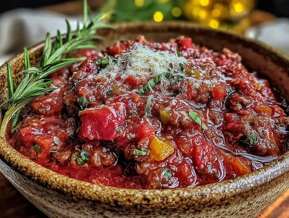 Nonnas Sunday Bolognese Sauce preparation steps