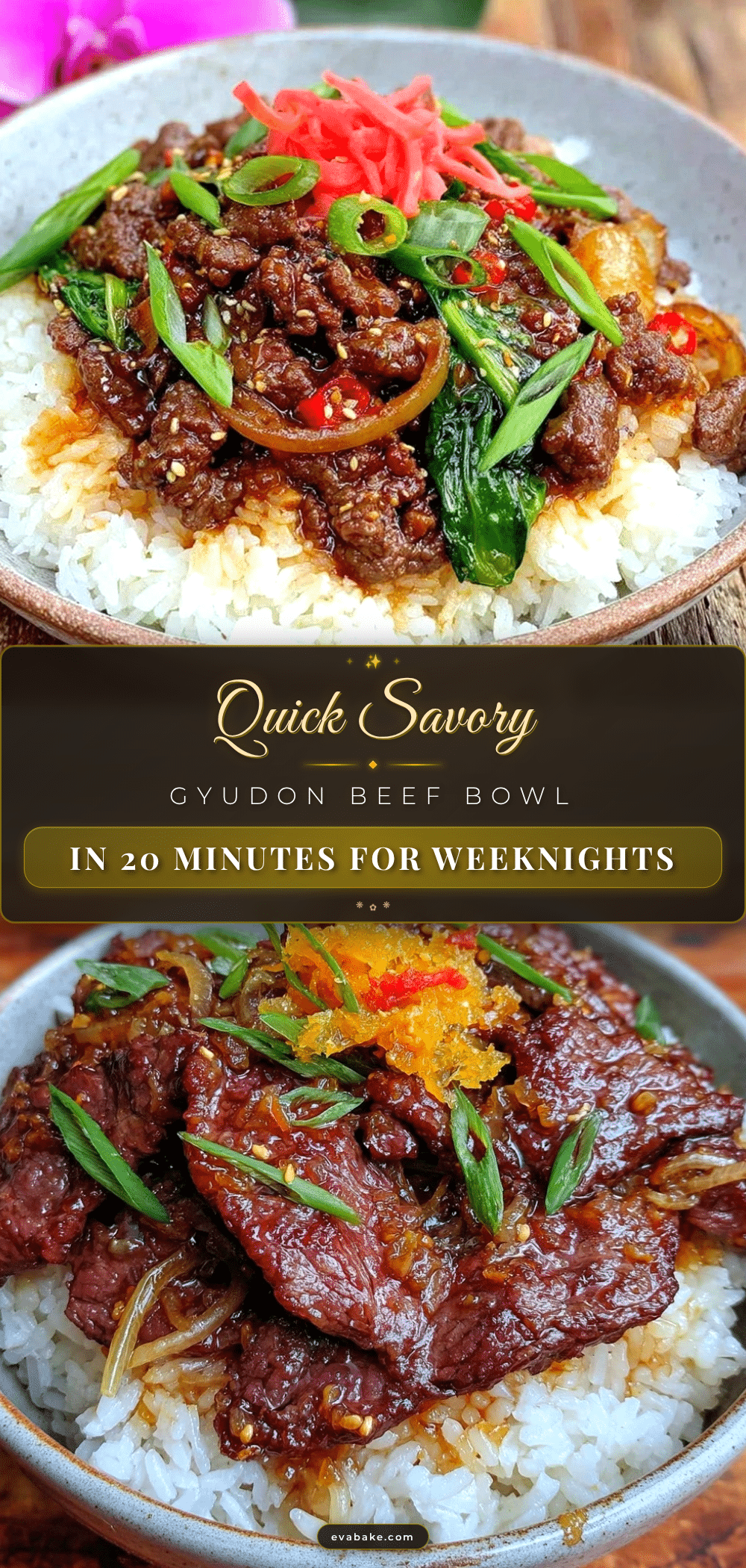 quick savory gyudon beef bowl recipe