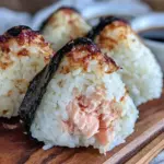 salmon onigiri rice balls - featured image