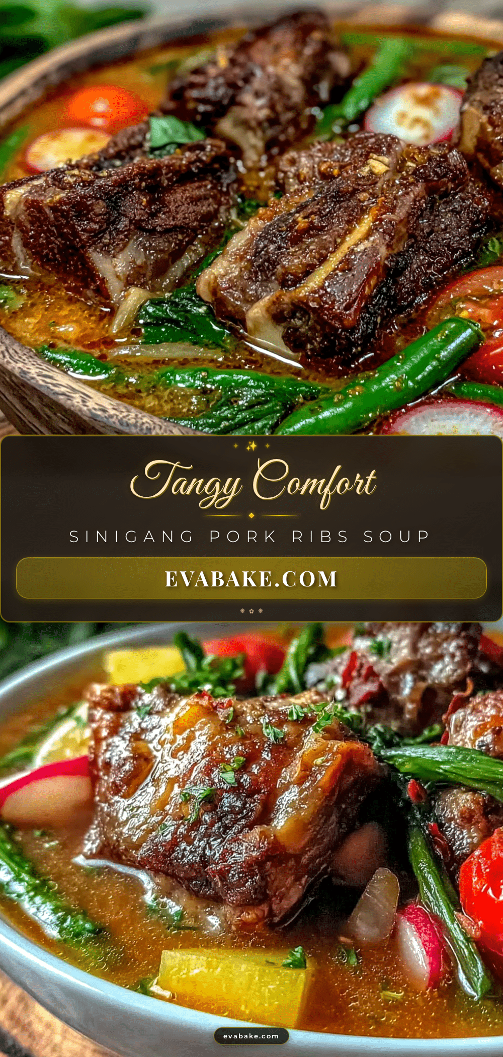 Sinigang sour tamarind soup recipe