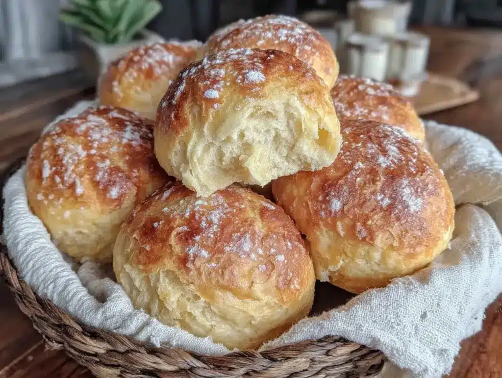 soft fluffy Filipino pandesal bread rolls - featured image