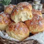 soft fluffy Filipino pandesal bread rolls - featured image