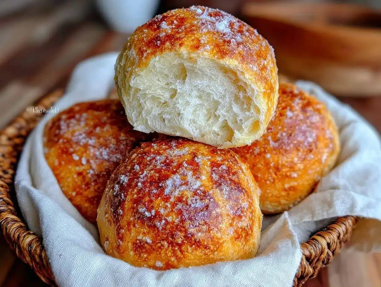 soft fluffy Filipino pandesal bread rolls preparation steps