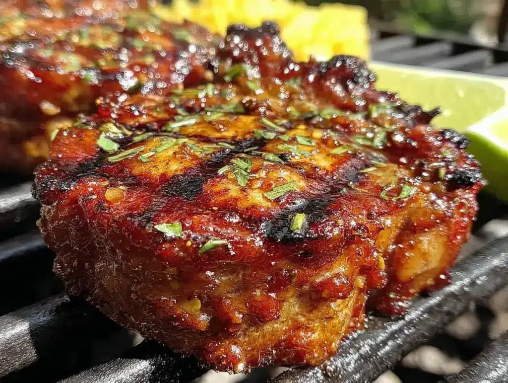 vietnamese lemongrass pork chops - featured image