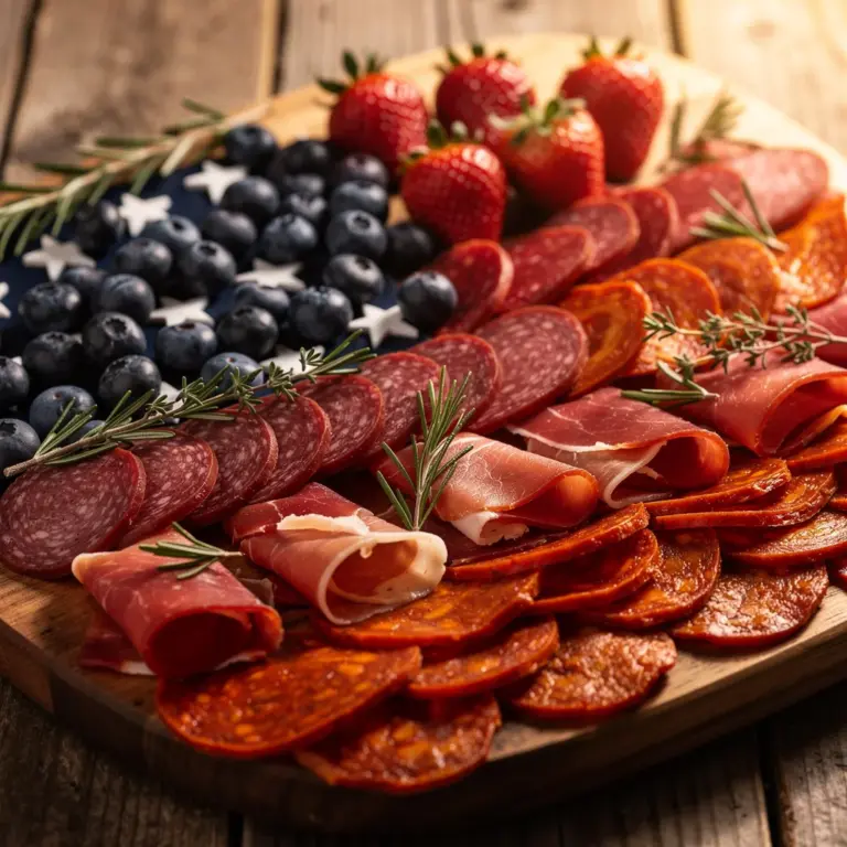 American Flag Charcuterie Board - featured image