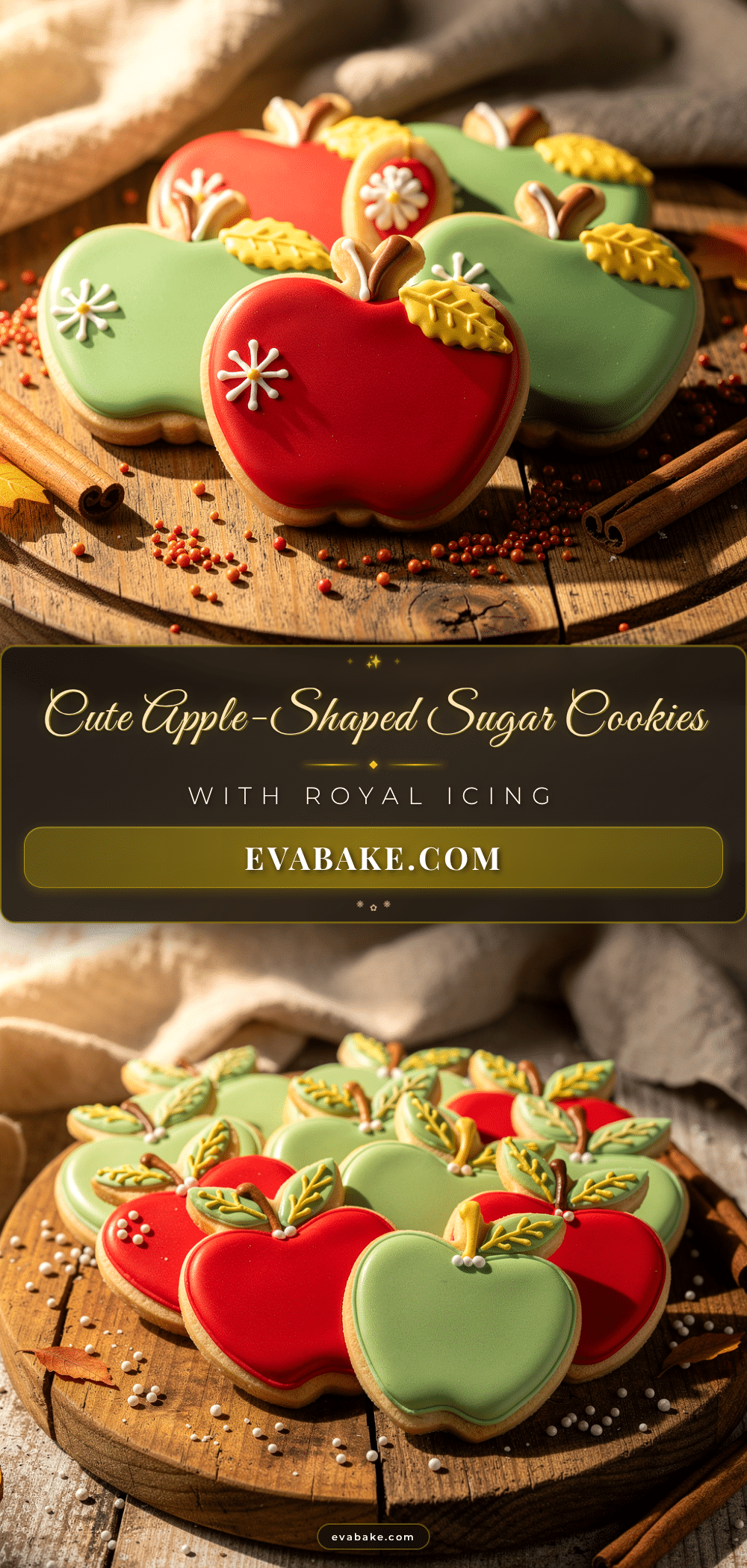 apple-shaped sugar cookies recipe