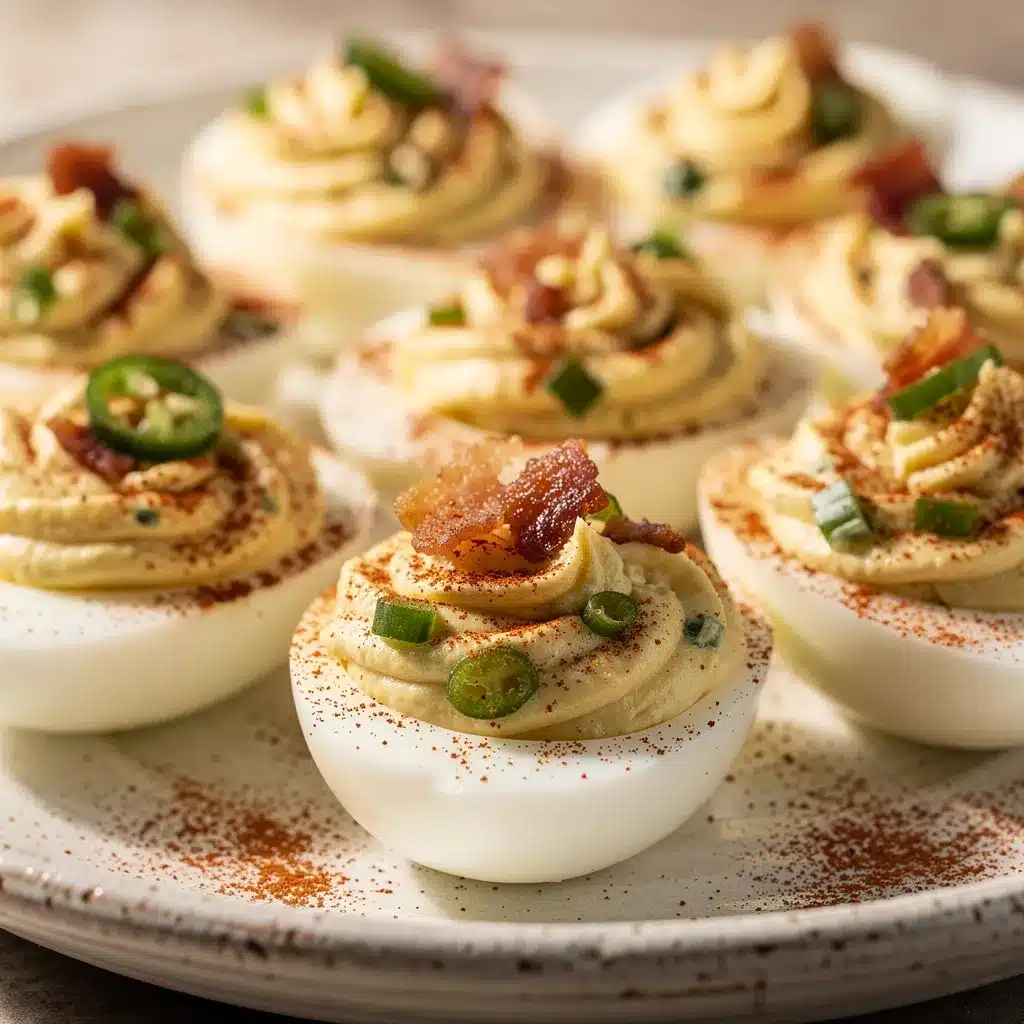 bacon jalapeno deviled eggs preparation steps