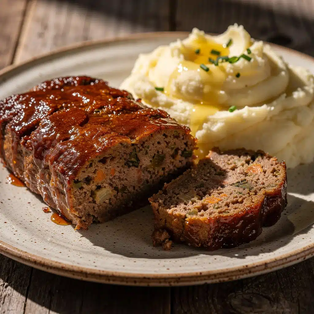 brown sugar glazed meatloaf - featured image
