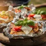 caprese chicken foil packets - featured image