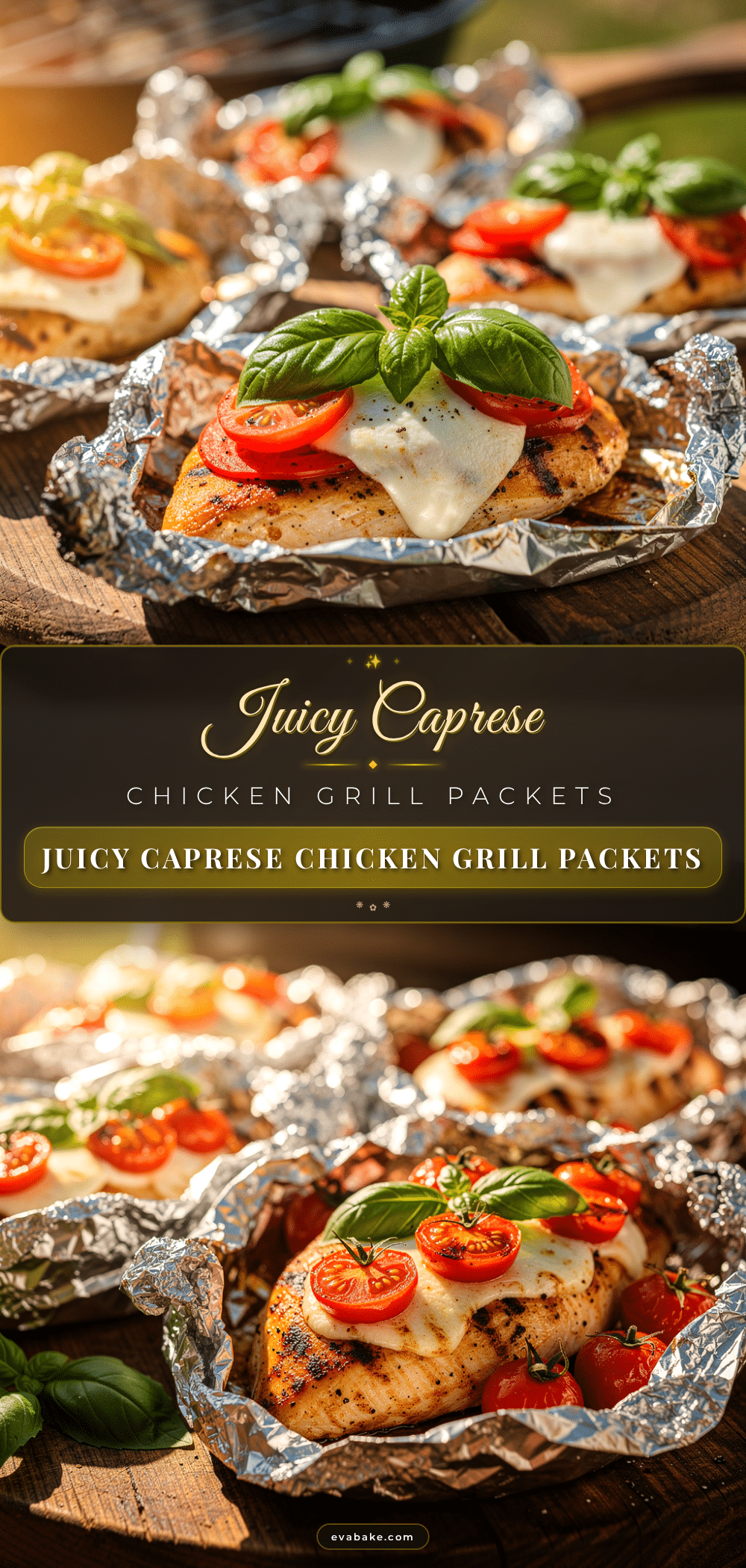 caprese chicken foil packets recipe