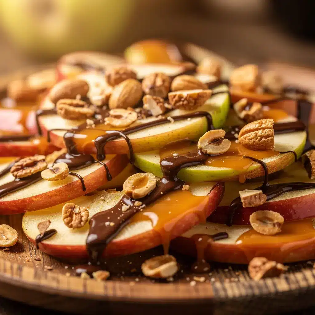 caramel apple nachos preparation steps