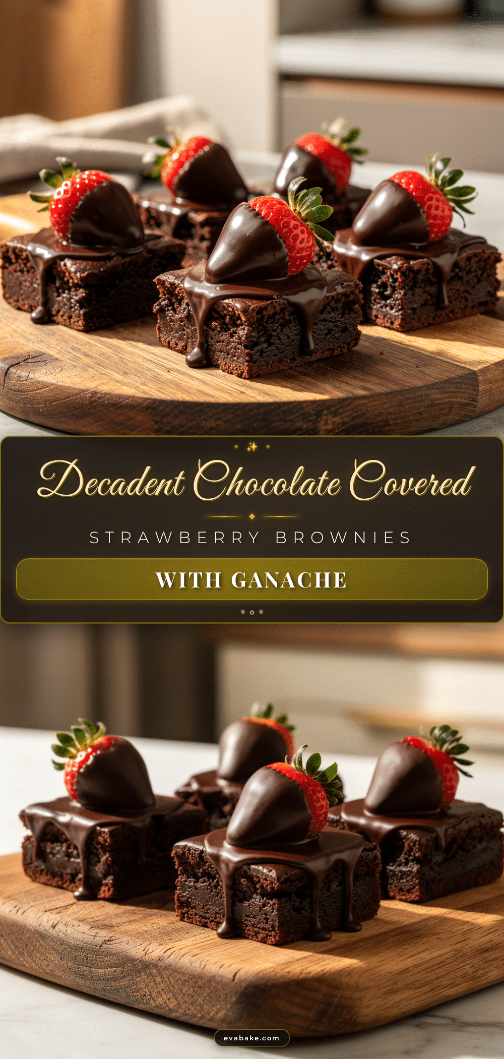 chocolate covered strawberry brownies recipe
