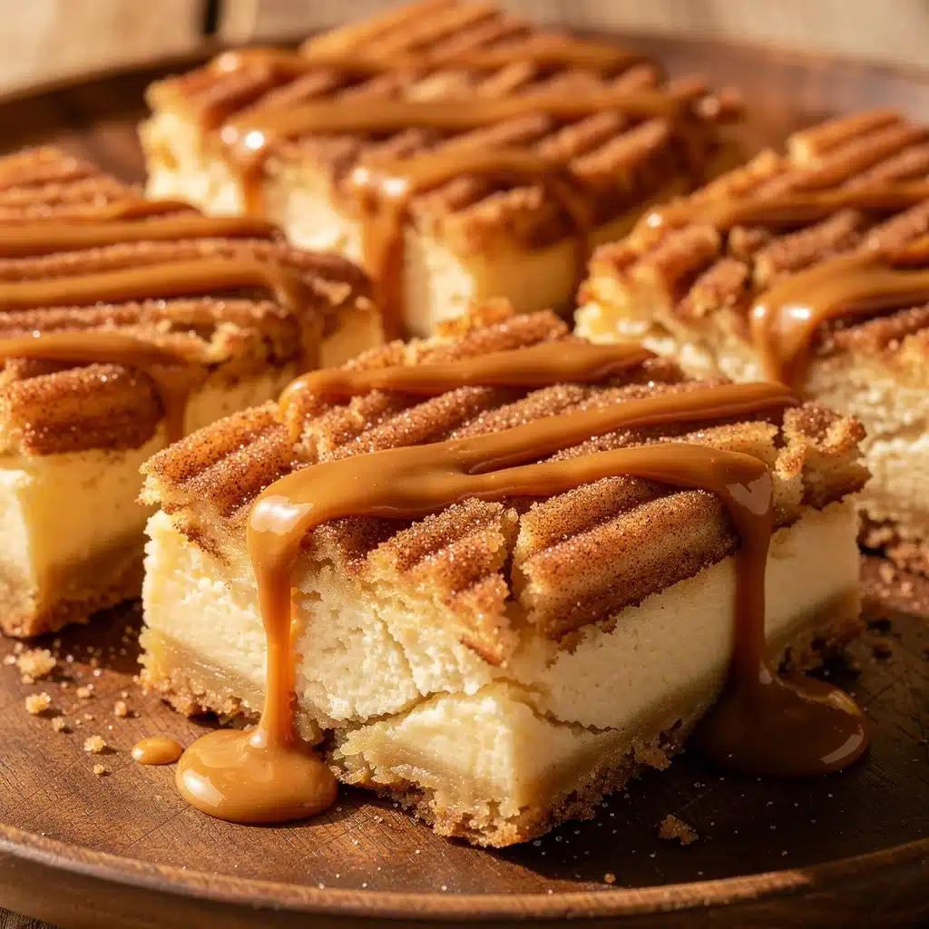 churro cheesecake bars - featured image