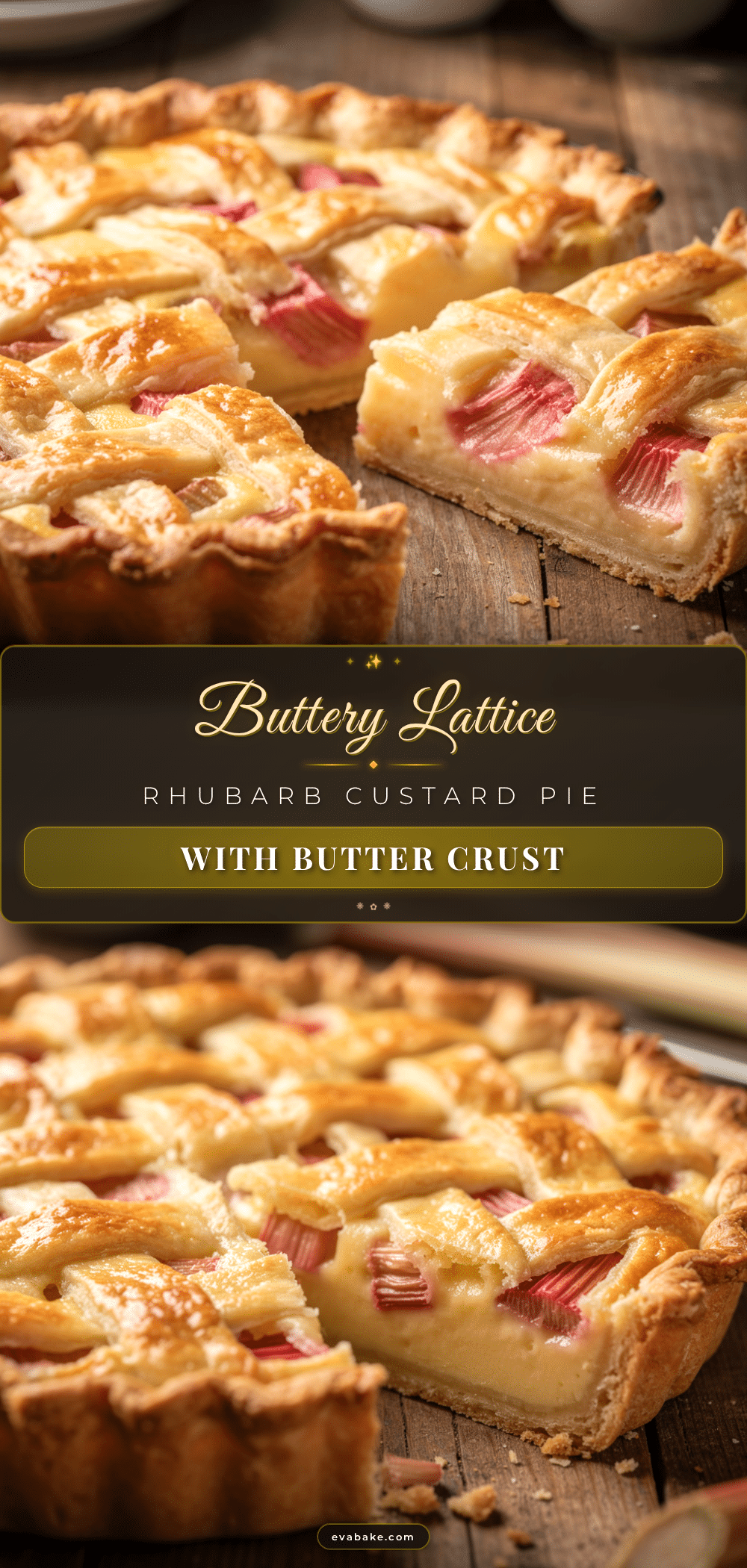 classic rhubarb custard pie recipe