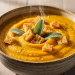 creamy crockpot butternut squash soup - featured image