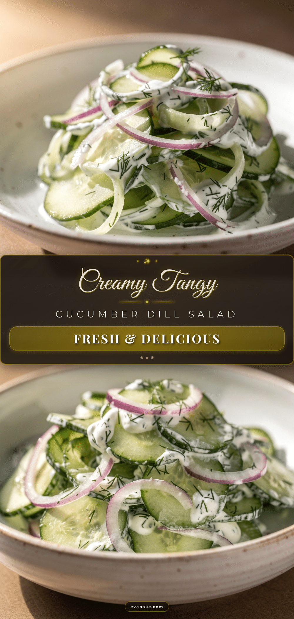 creamy cucumber dill salad recipe