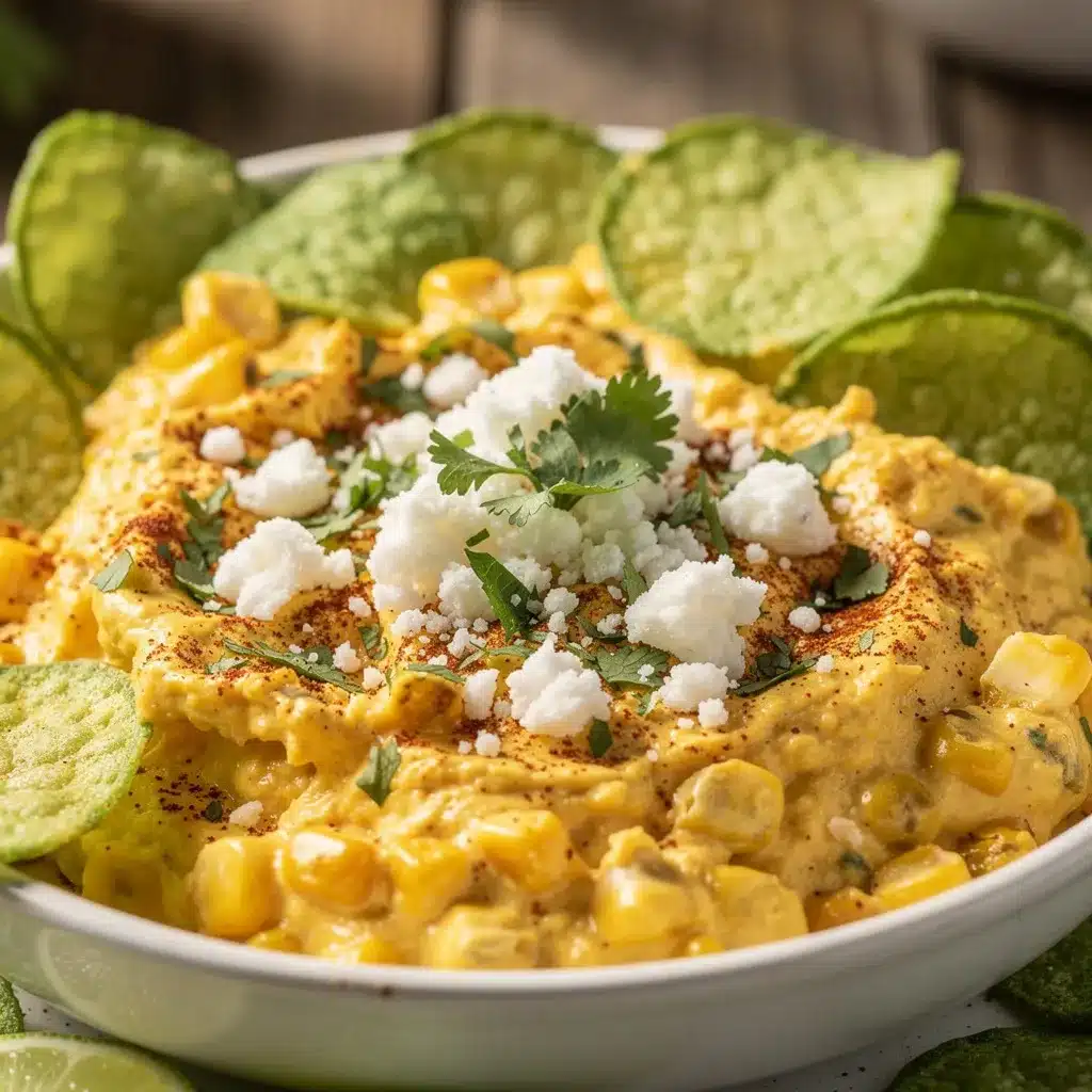 creamy elote street corn dip preparation steps