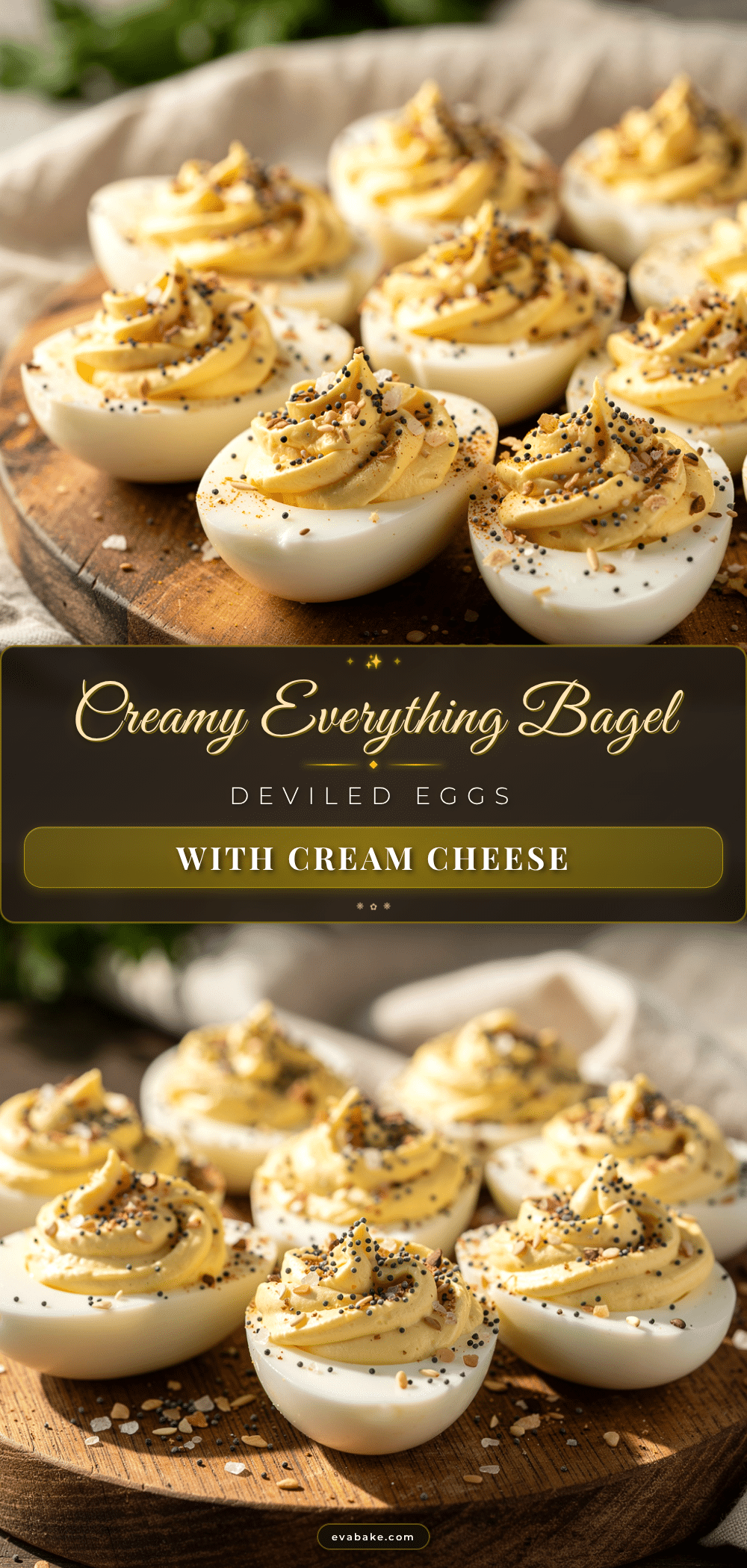 creamy everything bagel deviled eggs recipe