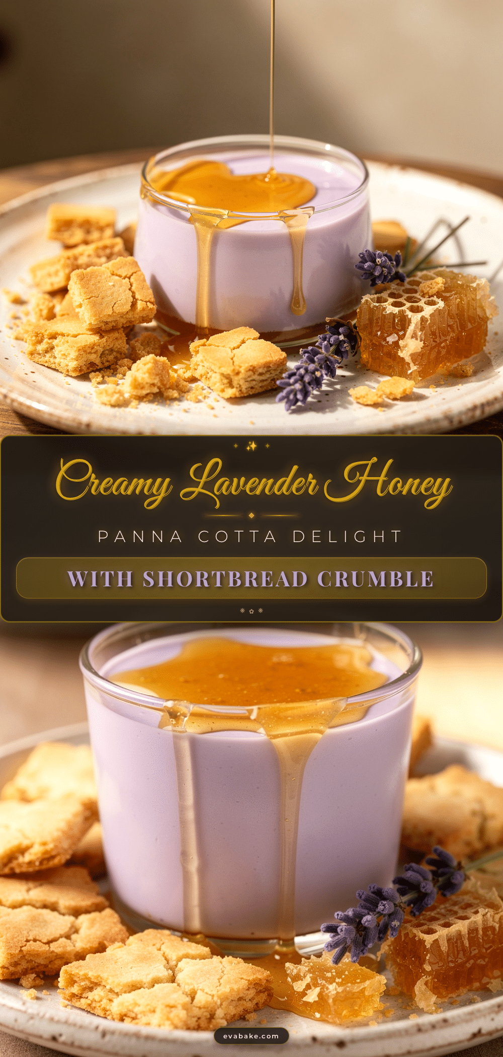 creamy lavender honey panna cotta recipe